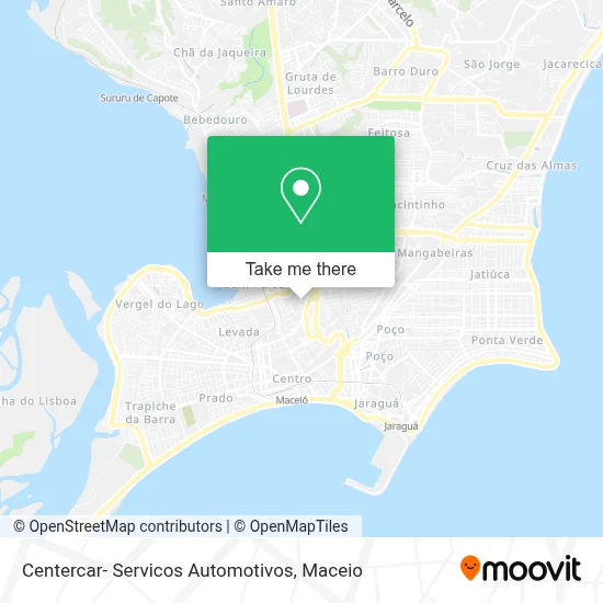 Centercar- Servicos Automotivos map