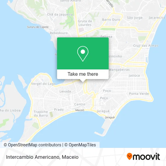 Intercambio Americano map