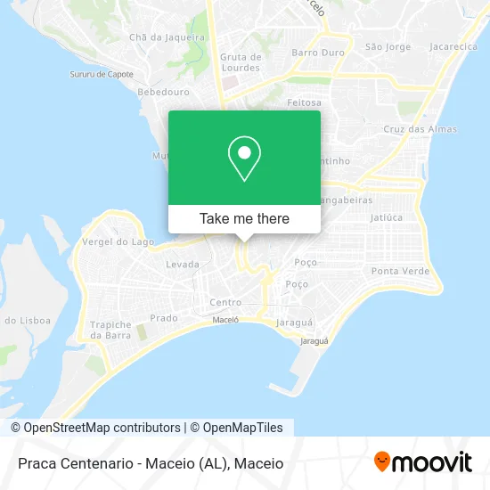 Praca Centenario - Maceio (AL) map