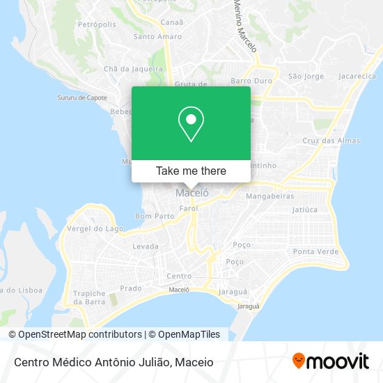 Mapa Centro Médico Antônio Julião