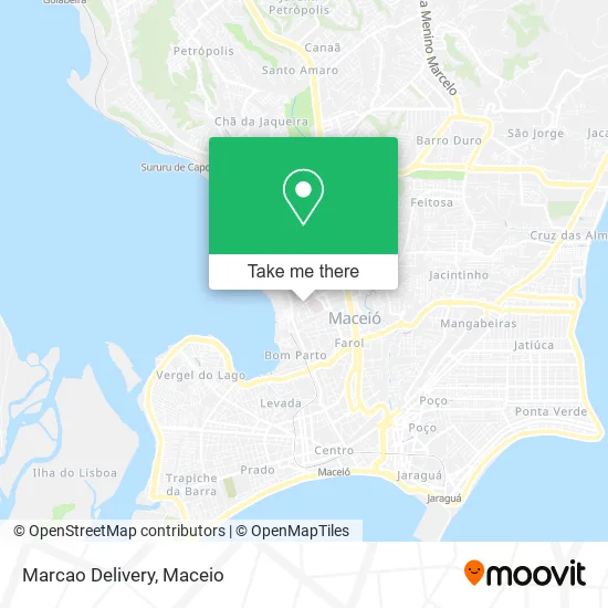 Marcao Delivery map