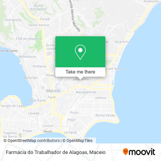 Farmácia do Trabalhador de Alagoas map