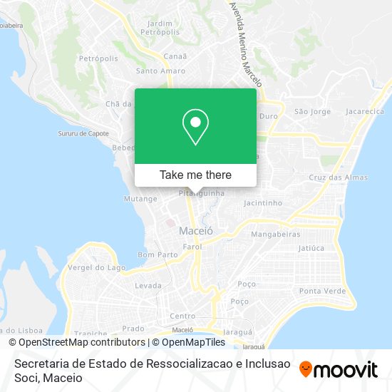 Secretaria de Estado de Ressocializacao e Inclusao Soci map