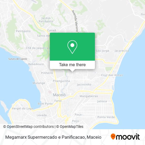 Mapa Megamarx Supermercado e Panificacao