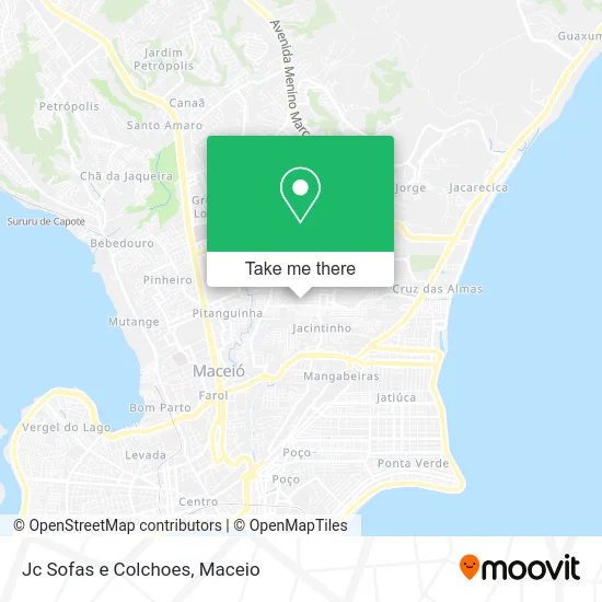 Jc Sofas e Colchoes map