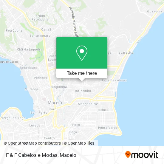 F & F Cabelos e Modas map