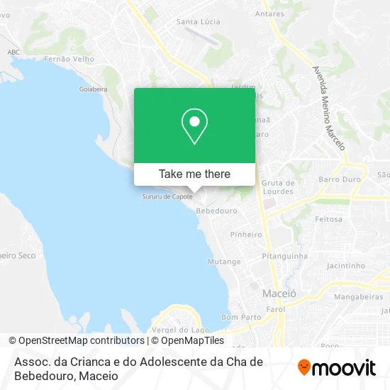 Assoc. da Crianca e do Adolescente da Cha de Bebedouro map