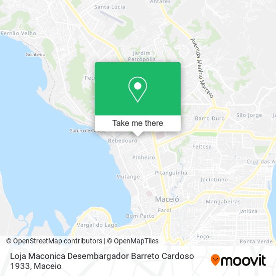 Loja Maconica Desembargador Barreto Cardoso 1933 map