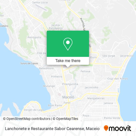 Mapa Lanchonete e Restaurante Sabor Cearense