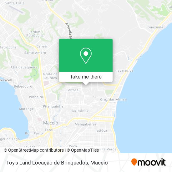 Toy's Land Locação de Brinquedos map