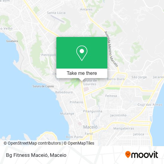 Bg Fitness Maceió map