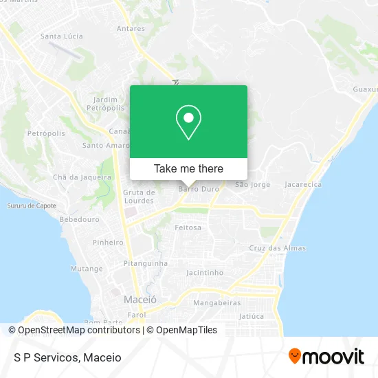 S P Servicos map