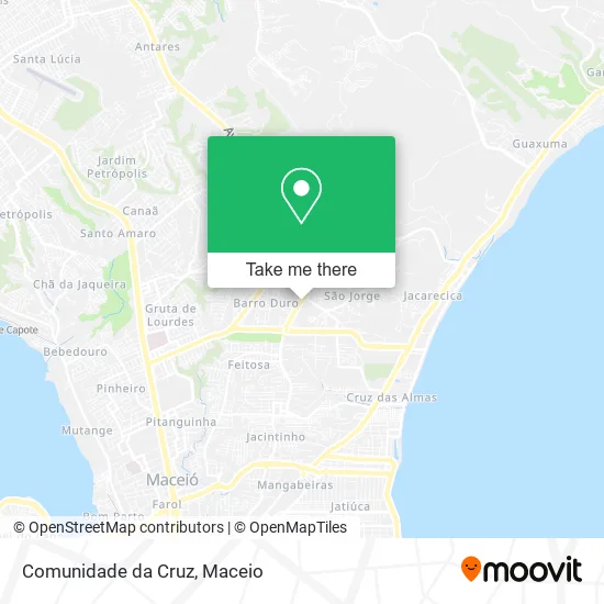 Comunidade da Cruz map