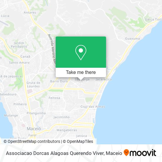 Associacao Dorcas Alagoas Querendo Viver map