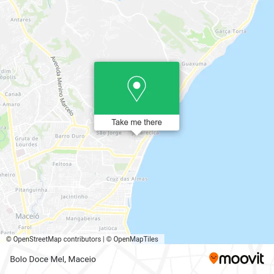 Bolo Doce Mel map