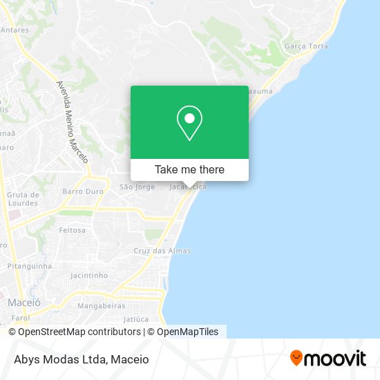 Abys Modas Ltda map