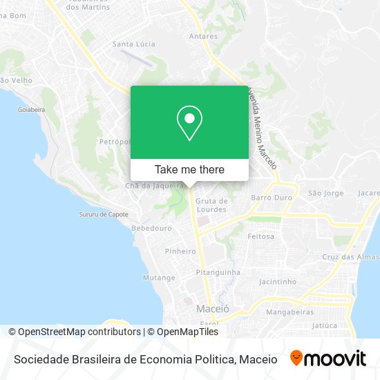 Sociedade Brasileira de Economia Politica map