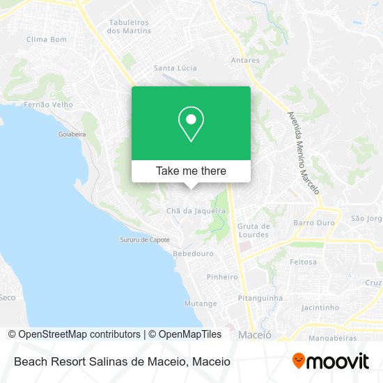 Beach Resort Salinas de Maceio map