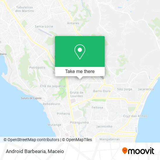 Android Barbearia map