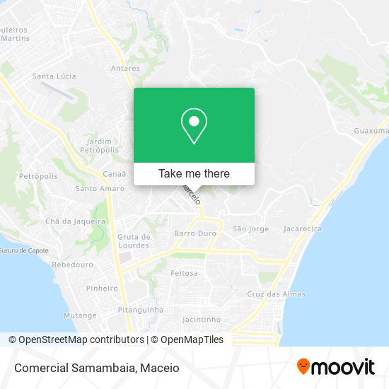 Comercial Samambaia map