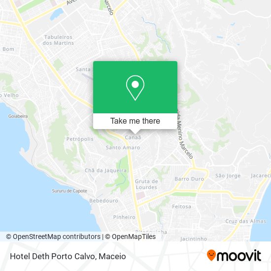 Mapa Hotel Deth Porto Calvo