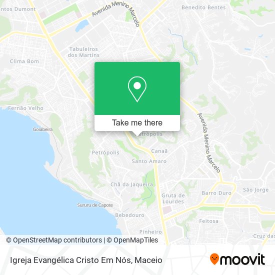 Mapa Igreja Evangélica Cristo Em Nós