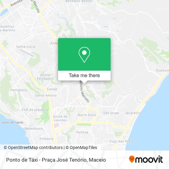 Ponto de Táxi - Praça José Tenório map