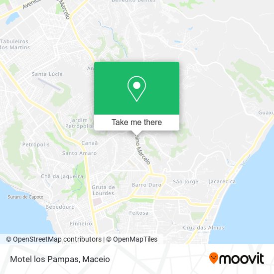 Motel los Pampas map