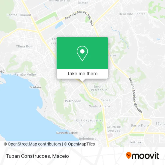 Tupan Construcoes map