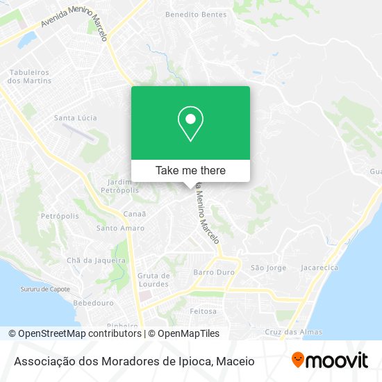 Associação dos Moradores de Ipioca map