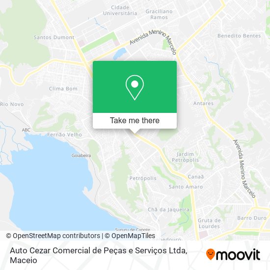 Auto Cezar Comercial de Peças e Serviços Ltda map