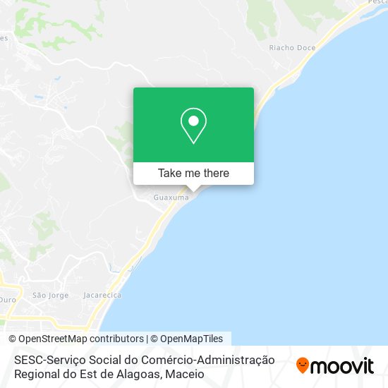 SESC-Serviço Social do Comércio-Administração Regional do Est de Alagoas map