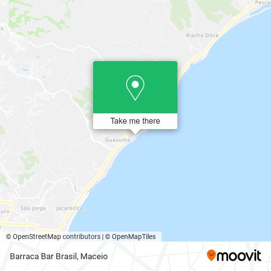 Mapa Barraca Bar Brasil