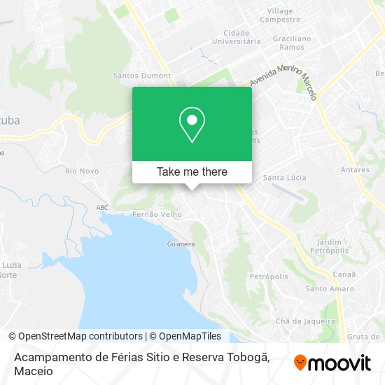 Acampamento de Férias Sitio e Reserva Tobogã map