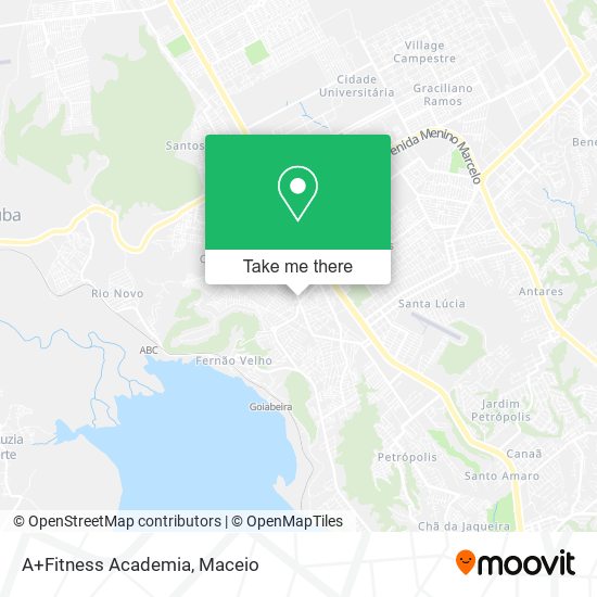 Mapa A+Fitness Academia