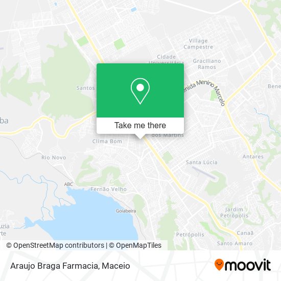 Mapa Araujo Braga Farmacia