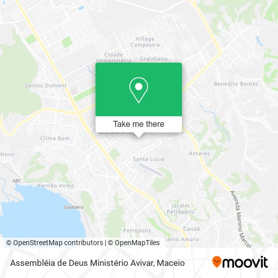 Assembléia de Deus Ministério Avivar map