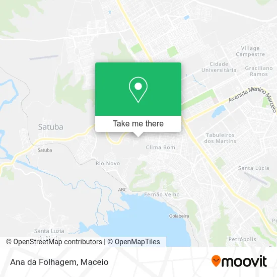 Ana da Folhagem map