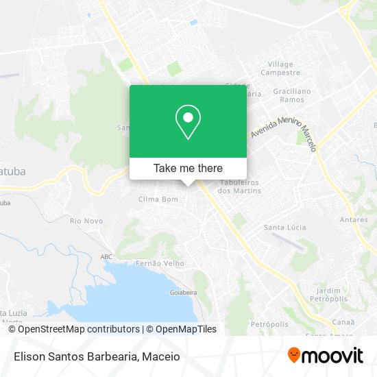 Mapa Elison Santos Barbearia