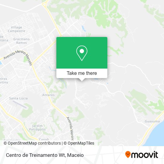 Mapa Centro de Treinamento Wt