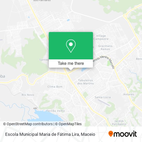 Mapa Escola Municipal Maria de Fátima Lira