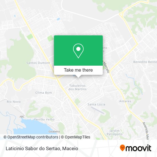 Laticinio Sabor do Sertao map