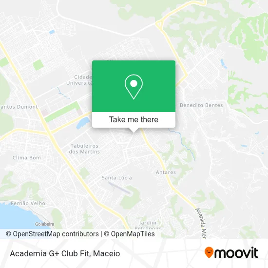 Academia G+ Club Fit map