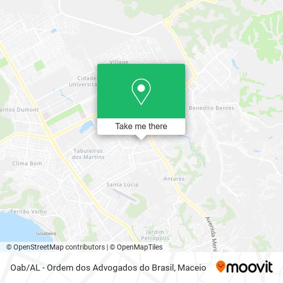 Oab / AL - Ordem dos Advogados do Brasil map