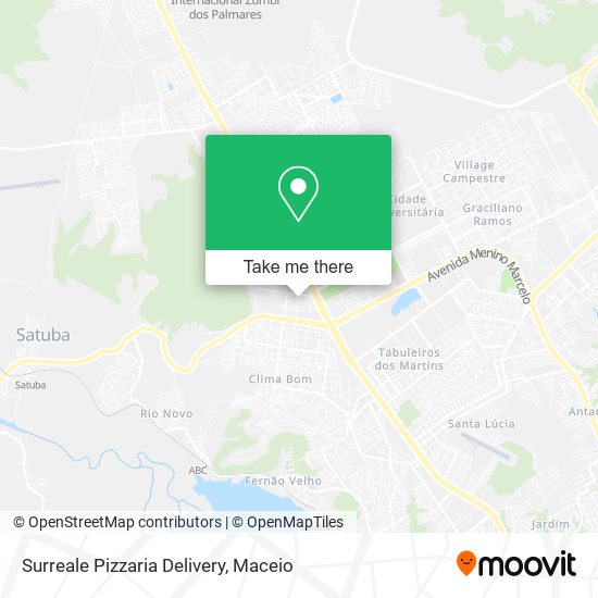 Mapa Surreale Pizzaria Delivery