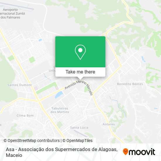 Asa - Associação dos Supermercados de Alagoas map