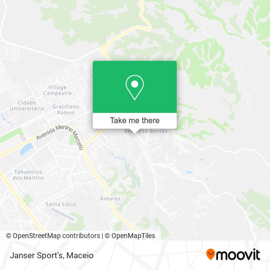 Janser Sport's map