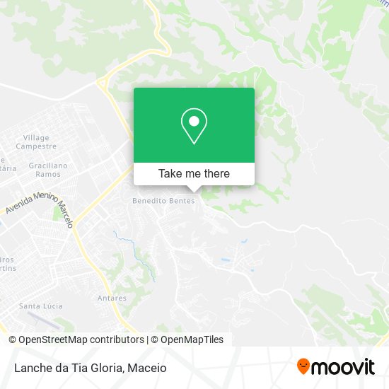 Mapa Lanche da Tia Gloria