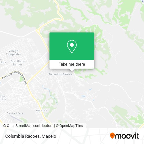 Mapa Columbia Racoes