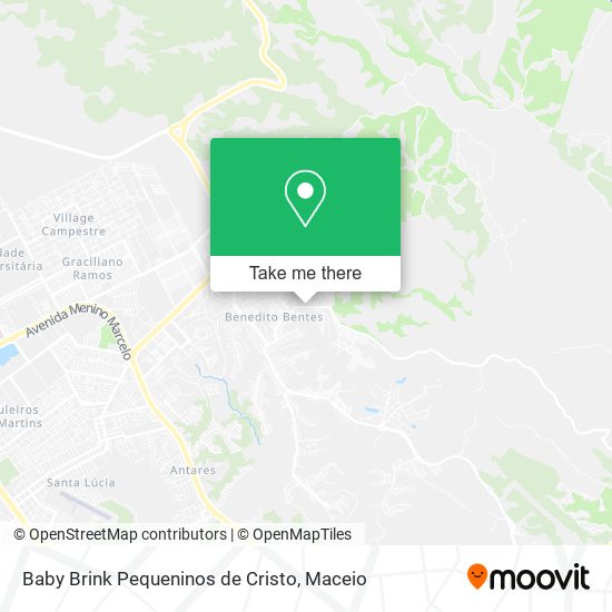 Baby Brink Pequeninos de Cristo map
